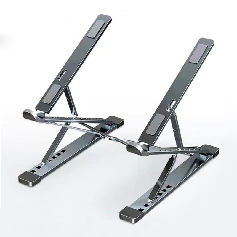 Laptop Stand Adjustable Portable Aluminum Gray