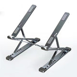 Laptop Stand Adjustable Portable Aluminum Gray