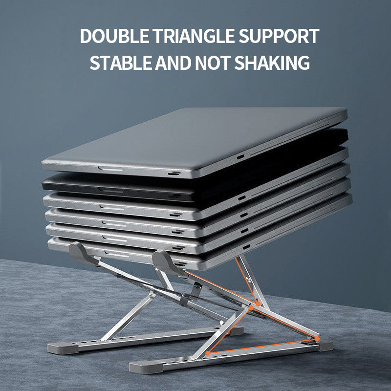 Laptop Stand Adjustable Portable Aluminum Black