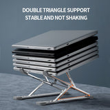 Laptop Stand Adjustable Portable Aluminum Black