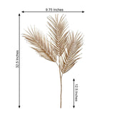 2 Stems Artificial Palm Leaf Branch 32" Metallic Gold Vase Filler Floral