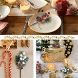 10 Pcs Berries Pine Cones Christmas Decoration Crafts Red