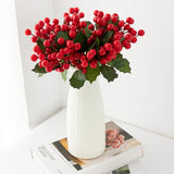 24 Pcs Artificial Christmas Holly Party Holiday Decorations Natural Color