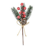 10 Pcs Berries Pine Cones Christmas Decoration Crafts Red