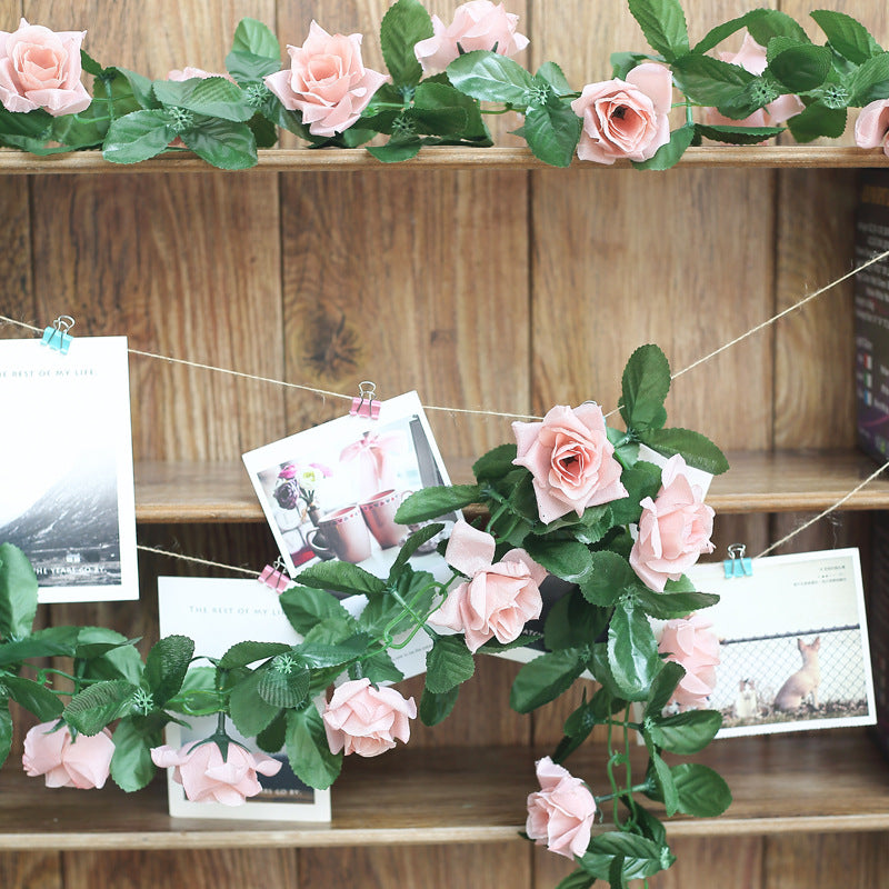 Artificial Silk Rose Garland 6ft Dirty Rose