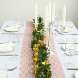 Artificial Silk Rose Garland 6ft Gold