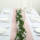 Artificial Silk Rose Garland 6ft Silver