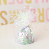 12 Pack Metallic Colorful Foil Tassel Top Party Balloon Weights, 6.3oz 5"