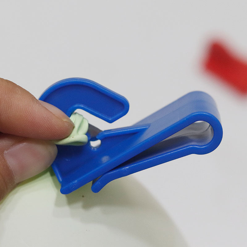 2 Pcs Balloon Ribbon Cutter Package Opener Tool Blue
