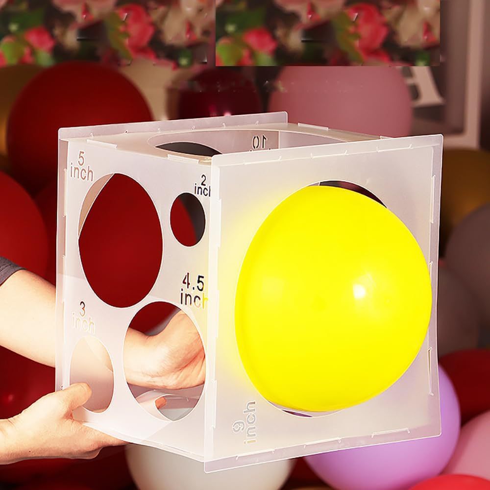 11 Holes Collapsible Plastic Balloon Size Measurement Tool