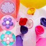 50 Pcs Balloon Plum Blossom Clamp
