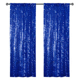Big Payette Sequin Backdrop Drape Curtain 9ftx9ft Royal Blue