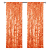 Big Payette Sequin Backdrop Drape Curtain 9ftx9ft Orange