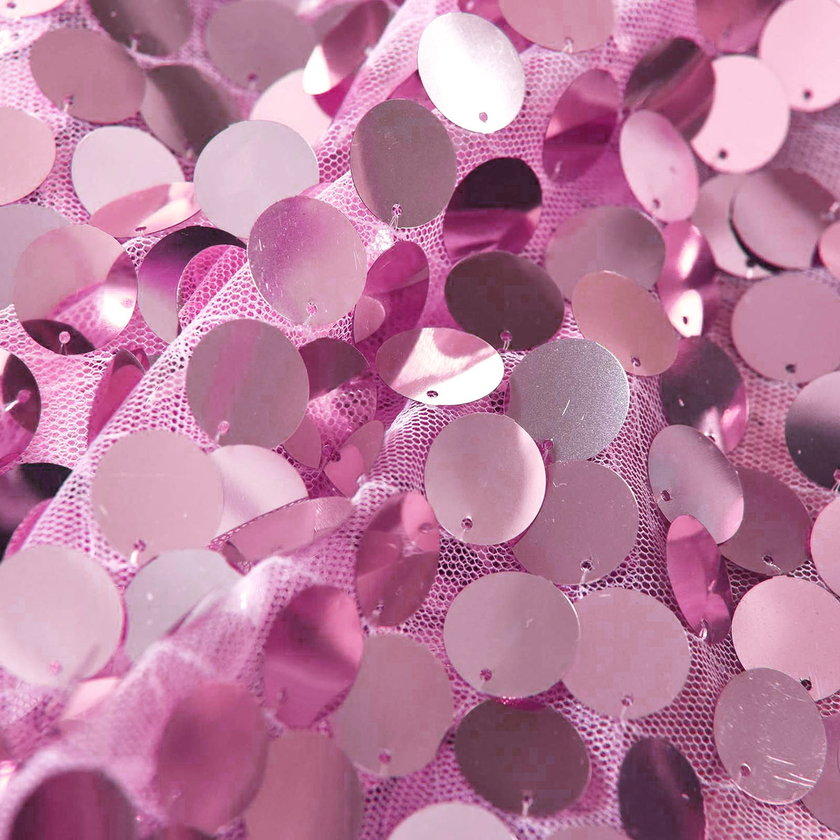 Big Payette Sequin Backdrop Drape Curtain 9ftx9ft Pink
