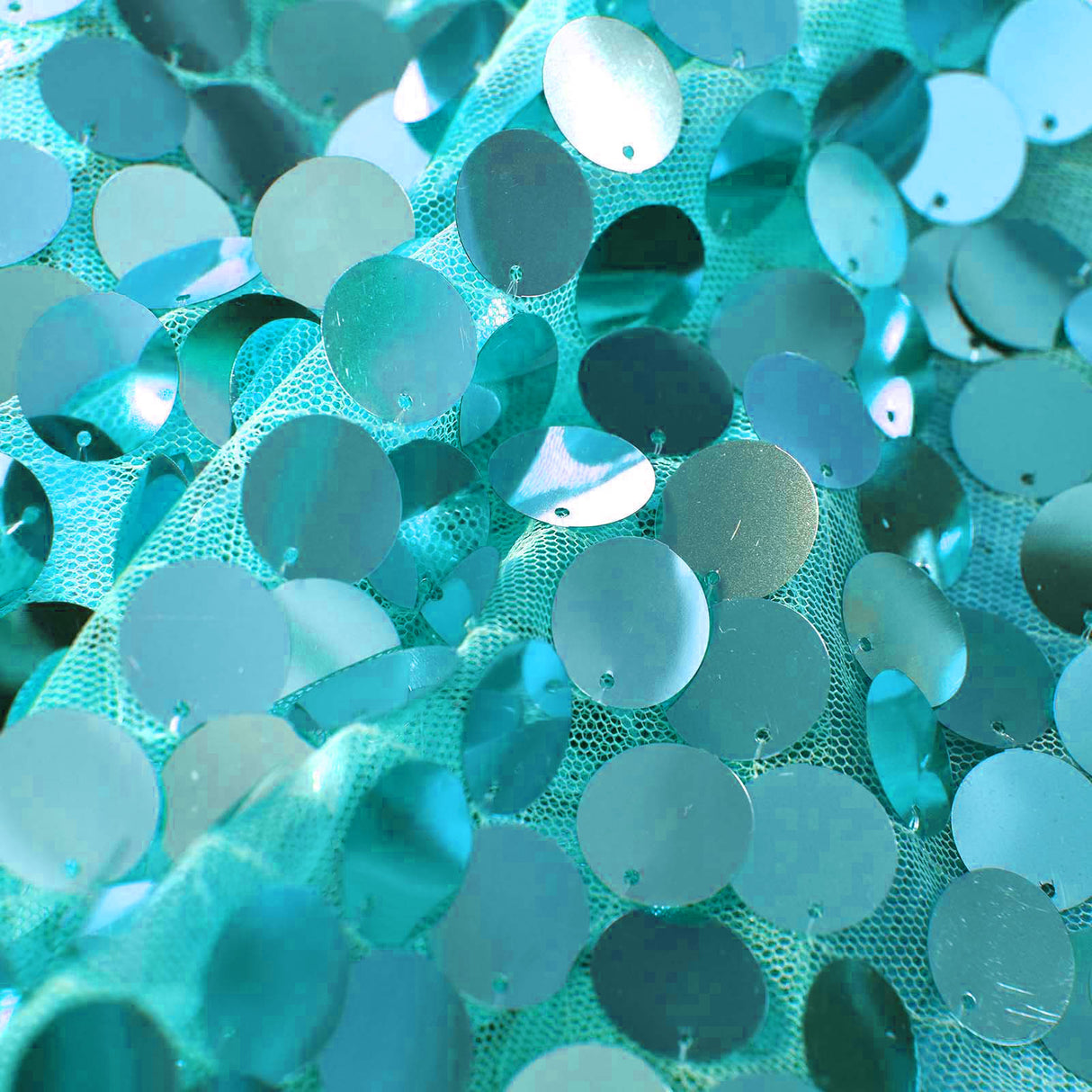 Big Payette Sequin Backdrop Drape Curtain 9ftx9ft Tiffany Blue