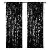 Big Payette Sequin Backdrop Drape Curtain 9ftx9ft Black