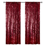 Big Payette Sequin Backdrop Drape Curtain 9ftx9ft Burgundy