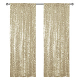 Big Payette Sequin Backdrop Drape Curtain 9ftx9ft Champagne Gold