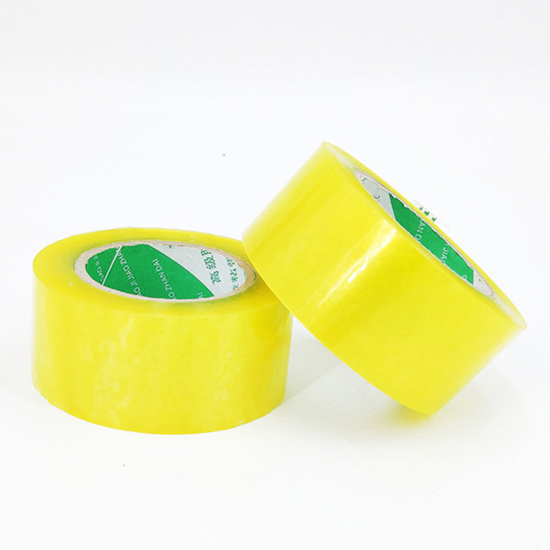 5 Roll Performance Paper Box Sealing Tape Transparent Yellow