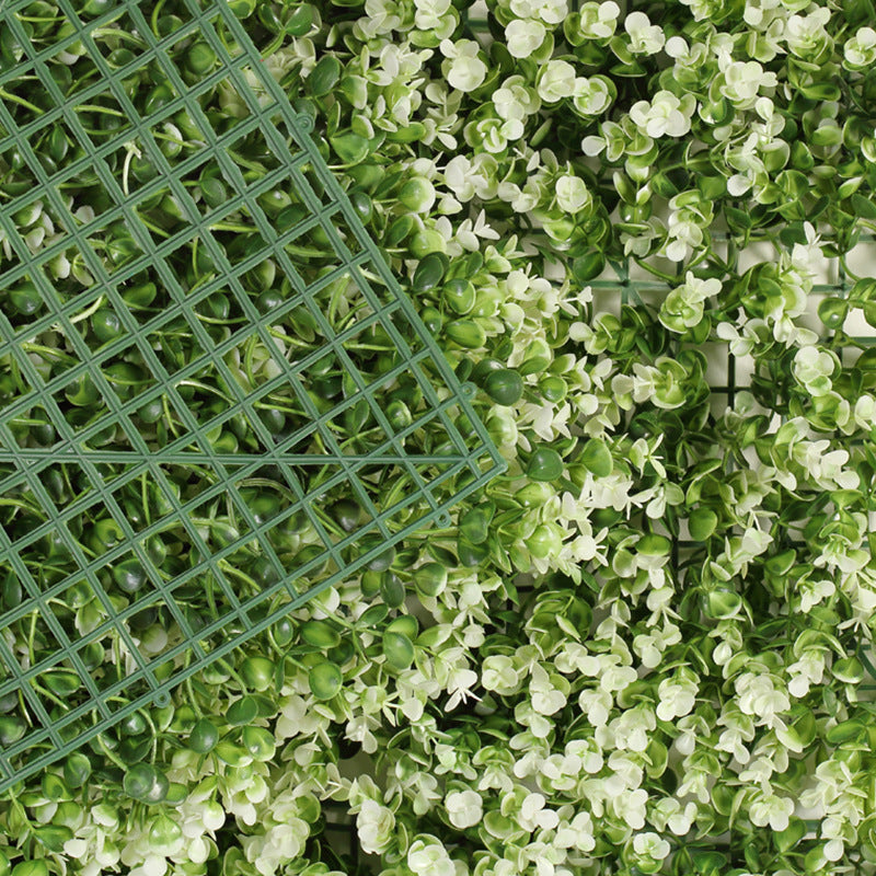 Boxwood Hedge Garden Wall Backdrop Mat 4 Artificial Panels 11 Sq ft White Tip Green