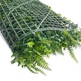 Artificial Boston Fern Eucalyptus Boxwood Greenery Garden Wall 4 Panels 12 Sq. ft.