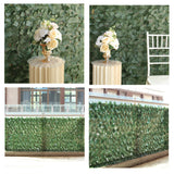 12 Pc Artificial Ivy Privacy Screen Fence Wall Panel, Faux Leaf Hedge Greenery Garden Decor - 32 Sq. ft Dark Green