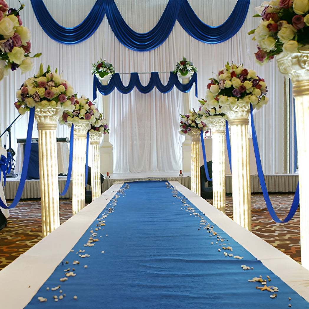 Wedding Aisle Runner Non-Woven Carpet 3ftx50ft Dark Purple