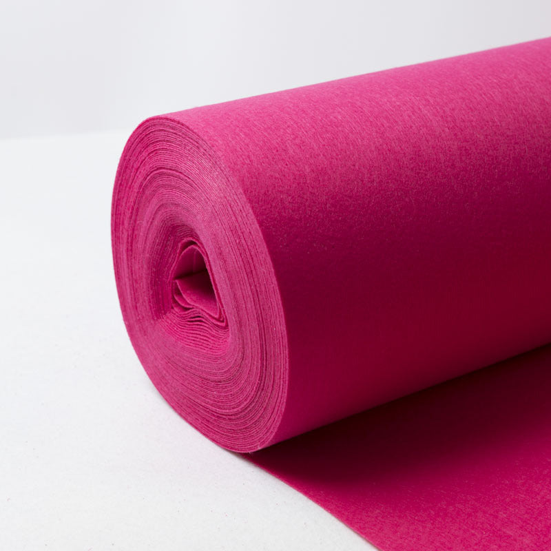 Wedding Aisle Runner Non-Woven Carpet 3ftx50ft Rose Red