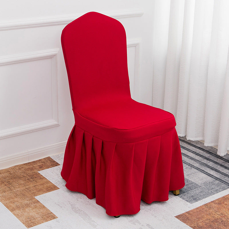 Air Layer Skirt Chair Cover Red