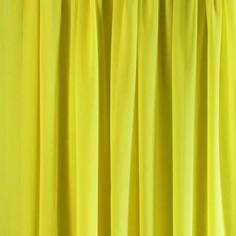 Chiffon Ceiling Drapery With Rod Pocket 5ftx32ft Lemon Yellow