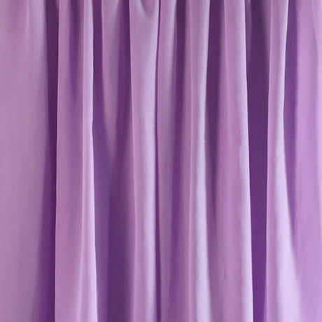 Chiffon Ceiling Drapery With Rod Pocket 5ftx32ft Light Purple