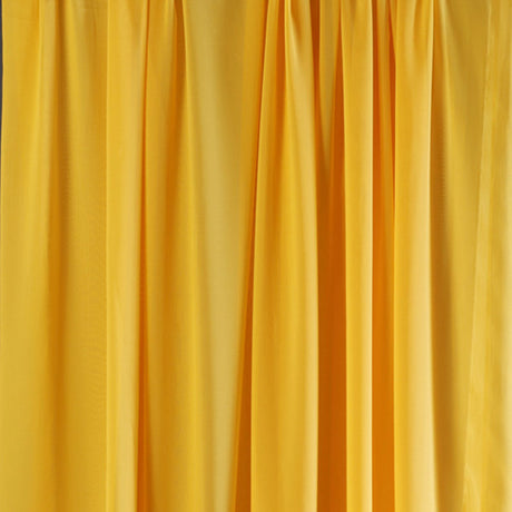 Chiffon Ceiling Drapery With Rod Pocket 5ftx13ft Yellow