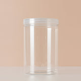 6 Pack 32oz Clear Plastic Jars Wide-mouth Storage Containers 4"x6"