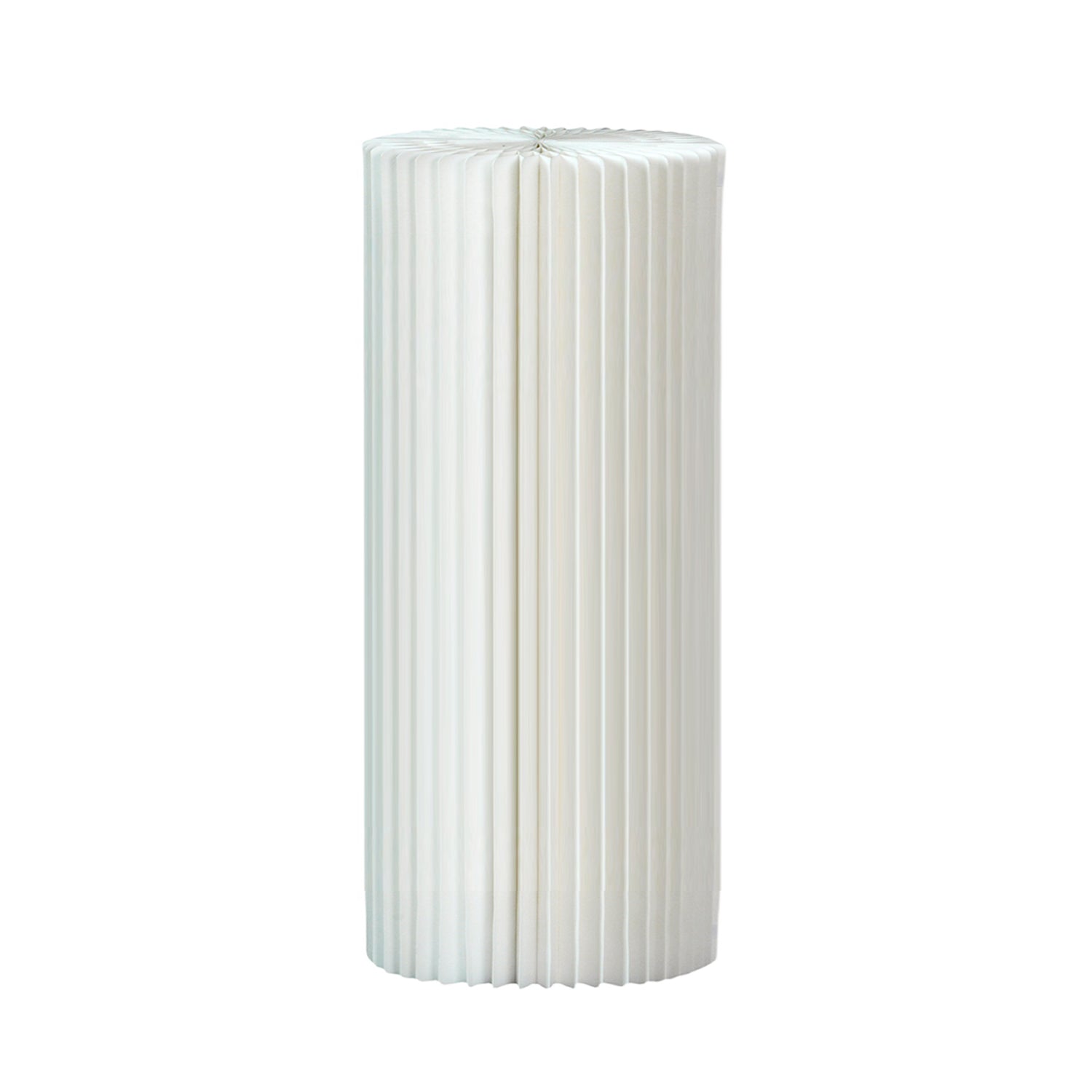 White Foldable Roman Paper Pillars for Parties 32”