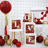 1 Set DIY Balloon Boxes 12" Gold Olive Green