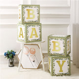 1 Set DIY Balloon Boxes 12" Gold Olive Green