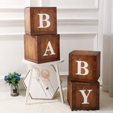 1 Set DIY Balloon Boxes 12" Wood Grain