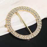 20 Pc Diamond Circle Chair Sash Band Buckle Pin 2.5" Gold