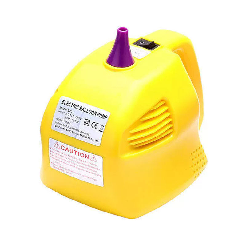 500W Mini Single Hole Electric Balloon Pump Yellow