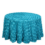 Satin Round Tablecloth 130" Emerald