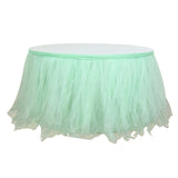 Tulle Table Skirt 17ft Emerald Green