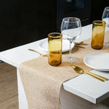 Linen Table Runner 12"x108" Light Gray