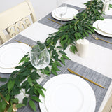 Green Real Touch Artificial Willow Leaf Garland, Flexible Vine 5ft