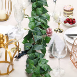 Green Real Touch Artificial Poplar Leaf Garland, Flexible Vine 5ft