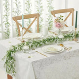 White Artificial Silk Gypsophila Table Flower Garland Hanging Flower Vines 6ft