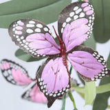 3 Pc Faux Butterfly Flowers Garland Artificial Garland Vines 6ft