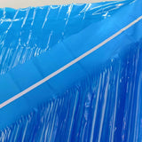4 Pack Maca Foil Fringe Curtain Party Backdrop 3.3x6.6 Ft Fluorescent Light Blue