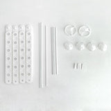2 Sets Heart Foil Balloon Column Stand Kit Colorful