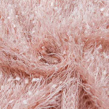 Fringe Shag Polyester Backdrop Drape Curtain 5ftx10ft Pink