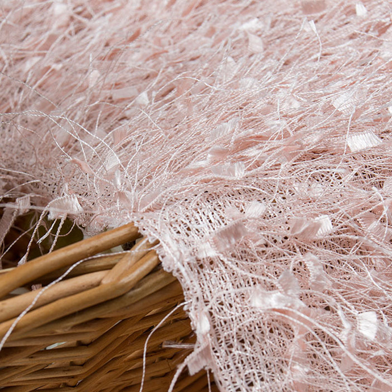 Fringe Shag Polyester Backdrop Drape Curtain 5ftx10ft Pink